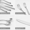 20-Piece Silverware Set with Handle, Stainless Steel Flatware Set, Cutlery