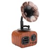 Heayzoki Retro Bluetooth Speaker, Portable Walnut Speakers Radio, Mini Loudspeaker