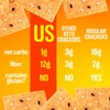 Keto Crackers low carb crackers (Cheddar and Onion) Keto friendly
