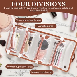 OPLCFO Travel Size Bags for Toiletries, Waterproof Cosmetic Bag, Hanging Toiletry Essentials Bag for Women