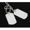 UMtrade Sencillo Mujer Hombres Acero Inoxidable Doble Placa de Identidad