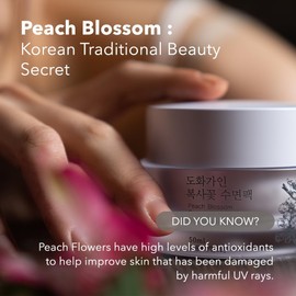 House of Dohwa, Gentle Peach Blossom Overnight Mask l Vitamin C, Rejuvenating, Hydrating l Product of Korea - 1.69 fl. Oz