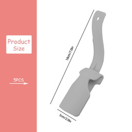 Rumyve 5pcs Lazy Shoe Assistant,Portable Shoe Lift Assistant Handles Shoehorn,Sock Slider Handles Shoehorn