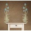 Iris Stencil - 16.5 x 52 cm - Reusable Flora