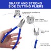 2 Pack Wire Cutters Set, 6"+5" Sharp Flush Cutters, Spring