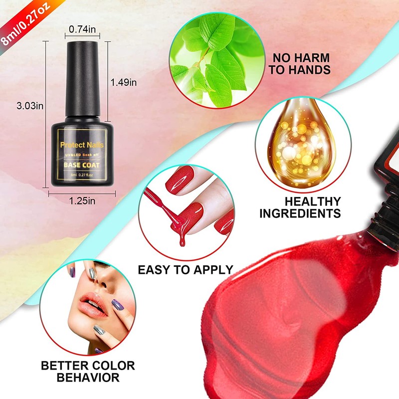 SINZONeu Gel-Nagellack-Set, 45 lebendige Farben, sichere Inhaltsstoffe, langanhaltend, mit Unterlack,