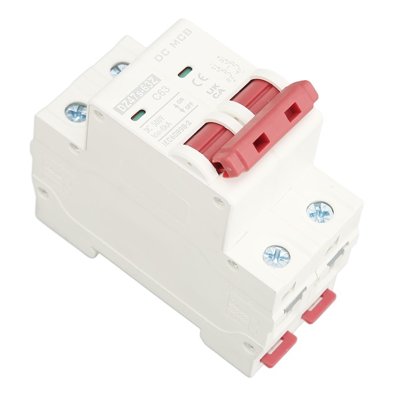 DC Miniature Circuit Breaker 2P 63A DC500V 6000A Breaking Capacity
