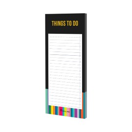 Collins Edge Rainbow Slim Magnetic to Do List Pad Black ED1STD.99
