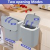 Nesmilers 3.2 Gallon/12 L Wall Mounted Garbage Can, Hanging Cabinet