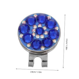 Sosoport Golf Crystal Ball Marker with Lightweight Hat Clip Stylish Design for Secure Fit