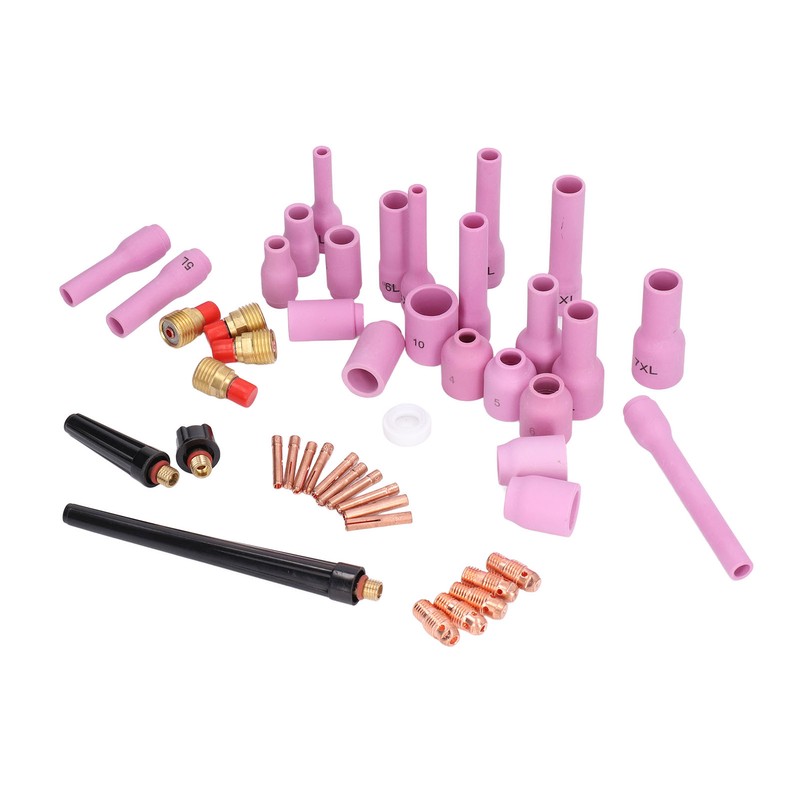 46Pcs TIG Welding Accessory Cup Gasket Collet Lens Tool Set