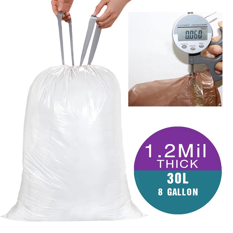 4 Packs(200 Count Total) Code G 8 Gallon Heavy Duty