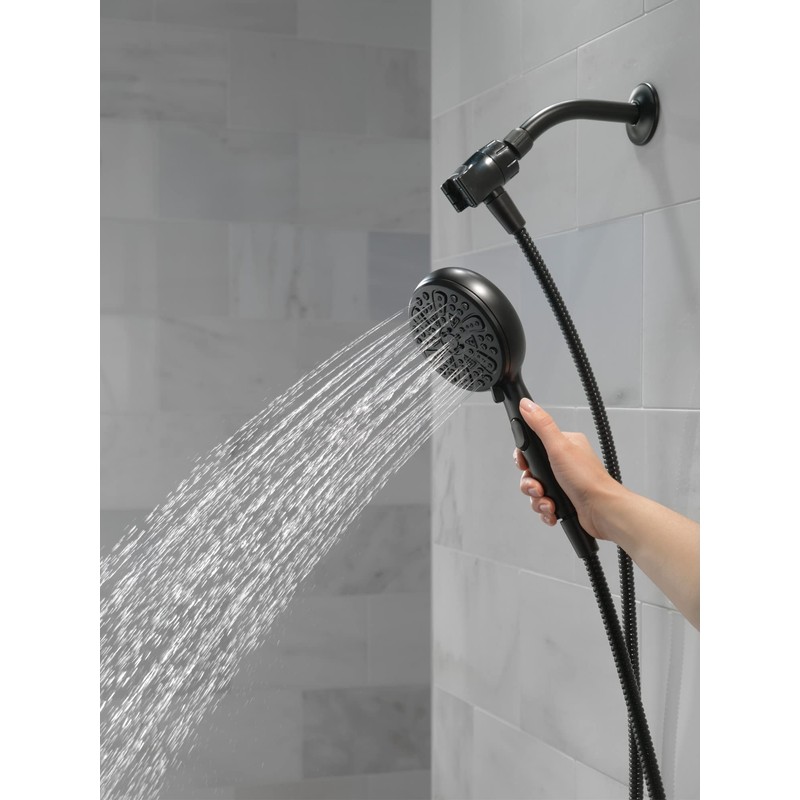 Delta Faucet 6-Spray SureDock Magnetic Shower Head with Handheld Spray,