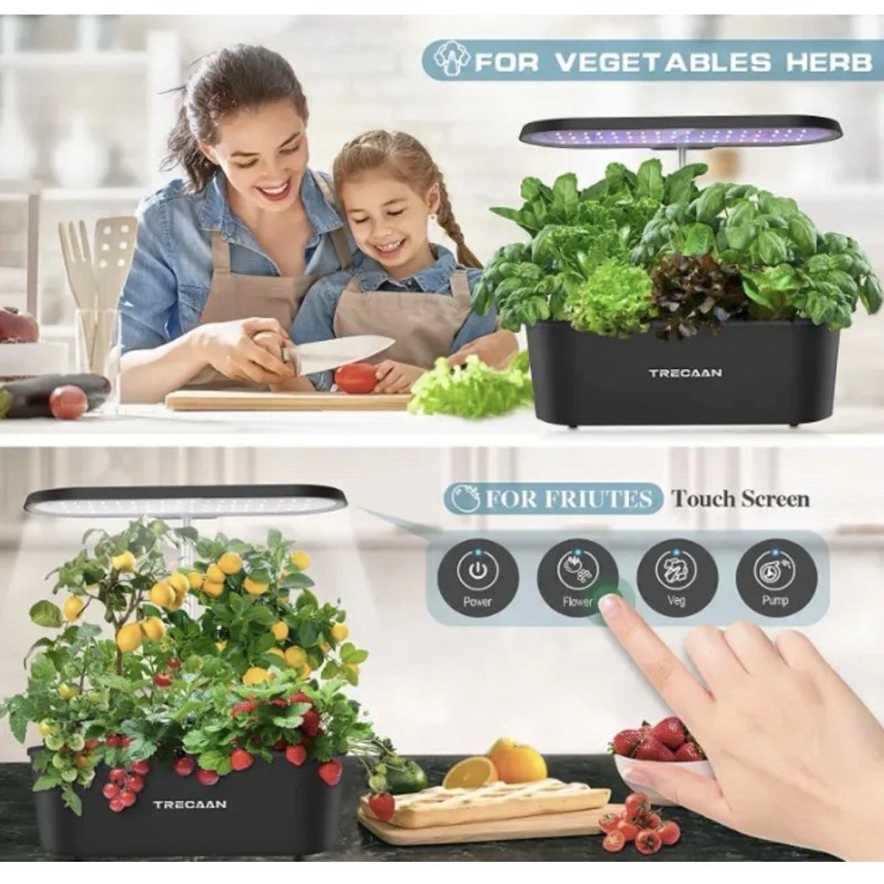 TRECAAN 7 Pods SMART Hydroponics Grow System Indoor Herb Garden