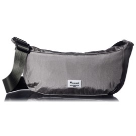 Le Coq Sportif Women's Deodorizing Antibacterial Crossbody Shoulder Bag, Crescent Shape, Le Mon Hobo Bag, gray