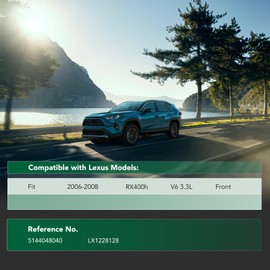 YHTAUTO Front Engine Splash Shield Compatible with Lexus RX400h 2006-2008 3.3L Engine Case Guards