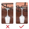 MOCOUM Wine Glasses Rack Under Cabinet Stemware Rack,Wine Glass Hanger