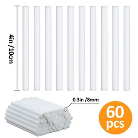 60PCS Humidifier Stick Filter Refill - Mini Humidifier Filter Sticks Air Diffuser Pure Wicks Refill Cotton Filter Sticks Replacement Wicks for Small Portable Humidifier Diffuser in Office Bedroom Home
