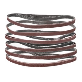 sourcing map 18pcs 0.375 x 21" Sanding Belts 3pcs Each of 40/80/120/150/240/400 Grit Aluminium Oxide Flush Joint Belt Sander Paper for Metal Woodworking Automotive Repair