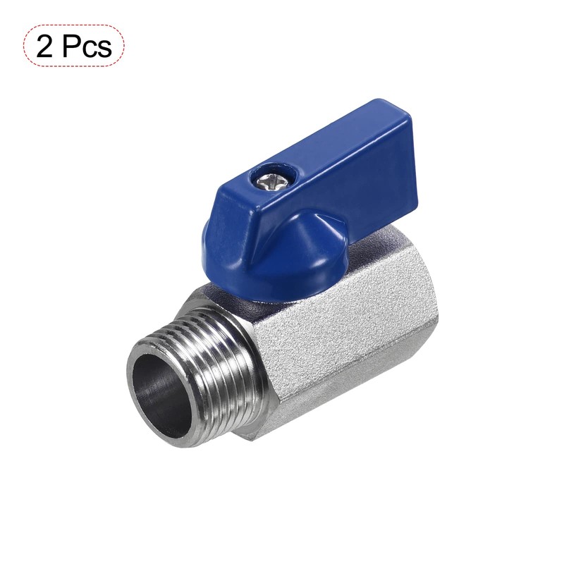 PATIKIL 3/8 NPT Ball Valve, Shut-off Ball Valve, Mini Ball