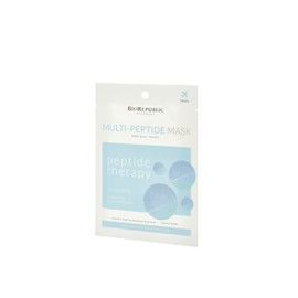 BioRepublic Multi-Peptide Power Recovery Masks - Biocellulose Face Masks Rejuvenation & Glow - Pack of 12
