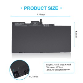 CS03XL Notebook Battery for HP EliteBook 840 850 755 745 G3 G4 ZBook 15u G3 G4 Series 800513-001 854047-2C1 800231-141 800231-1C1 854047-1C1 996QA101H TA03XL TA03051XL CS03 CS03046XL CS03046XL-PL MT43