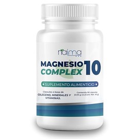 NAIMA Magnesio 10 Complex | Suplemento Alimenticio con 10 Formas de Magnesio | Apoyo Muscular y Energético | Fórmula Integral de Alta Absorción | Sin Aditivos
