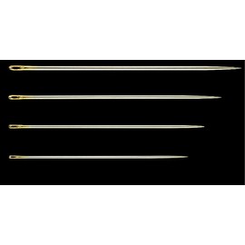 Clover 236 Gold Eye Milliners Needles No. 3,5,7,9