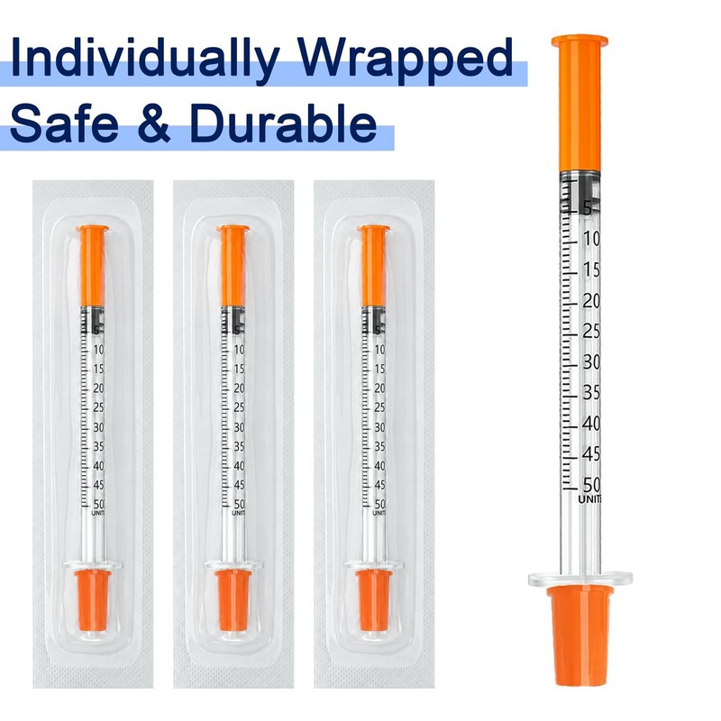 0.5ml 5/16" 30G Syringes, Disposable Individual Packaging - 100Pcs
