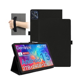 Magnetic Case for TABWEE W90 11 inch Tablet - Shockproof with Pen Slot,Waterproof,Anti-Scratch,Multi-Angle Stand,with Hand Strap,Slim Durable,Black