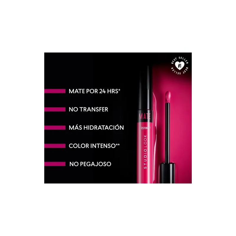 Cy Zone Pack 4 Labial Studio Look Mate Indeleble Cyzone