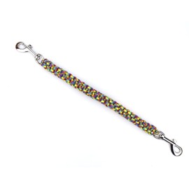 Autism Awareness Rainbow Color for Service Dog Pull Strap Paracord Bridge Handle for Service Dogs Vest