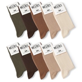 Mat & Vic's Men's Socks Women's Cotton Classic Crew Socks, Combed Cotton, Socks No Seam, Comfort Band, Black Colourful, White, EU 35–38 EU 39–42 (UK 5.5–8) 43–46 47-50 (UK 3–5, 5.5–8, 8.5–11, 12–15)