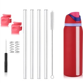 MIHAGUTY 2PCS Replacement Button Compatible with Owala FreeSip 40oz,Water Bottle Lid Mouth Push Button Switch Fit for Owala 19/24/32/40oz Bottle Accessories (Replacement Button with 40oz Straws)