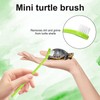 2pcs Turtle Brush, Turtle Shell Brush with Suction Cup Turtle