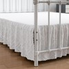 Tufted King Size Bed Skirt, Ruffled with Split Corners, 18