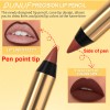 Dunuf 1 Lápiz Labial Mate Fácil De Aplicar No Pegajoso