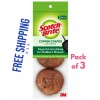 Scrubber Copper Coated Scrubbing Scouring Scour Pads Cleaning Kitchen cookware