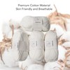 4Pcs Cotton Yarn 3mm Pure Elegant Color Soft Elastic Skin