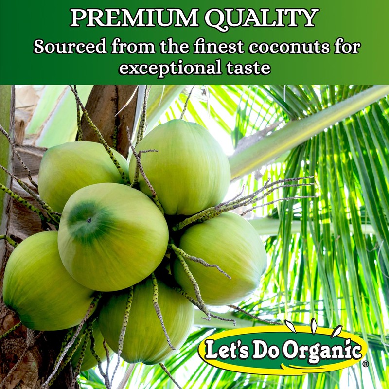 Lets Do Organic Shredded Coconut Unsweetened - Reduced Fat Coconut