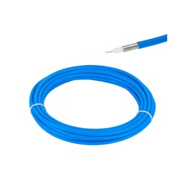 Vecys 16.4ft/5m RG402 Semi-Flexible RF Coaxial Cable RG402 .141 Inch Cable with FEP Blue Jacket