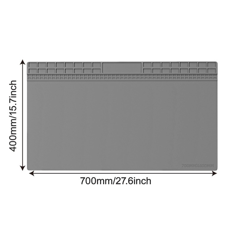 Extra Large Silicone Soldering Mat (27.6"x15.7") - Heat Resistant Non-Slip