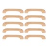 Set of 10 Wooden Handles Knobs Drawers Cabinet Cupboard Pulls