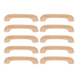 Set of 10 Wooden Handles Knobs Drawers Cabinet Cupboard Pulls Drawer Drawer Drawer Cabinet Cabinet Cabinet Knobs Construction Hardware Knob 96mm