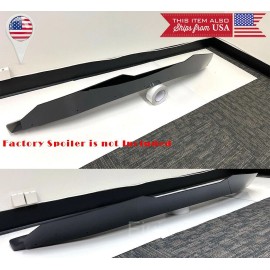 SDeelCase Matt Black Decklid Gurney flap Wing Wickerbill For 10-14 Mustang GT Spoiler