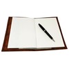 NELUHA Notebook A5 Blank Refillable Teak Leaves Vegan Sustainable Leather