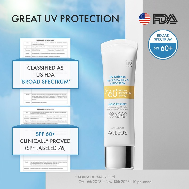 AGE20'S [AGE20'S]UV Defense Hydro Calming Sunscreen 50ml