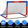2 Pack 4' x 3' Soccer Goal Net Set, Pop