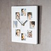 Wall Clock White 21 x 21 cm Photo Clock 8