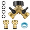 Raheem Hose Splitter 2 Way 3/4 Inch with Garden Hose